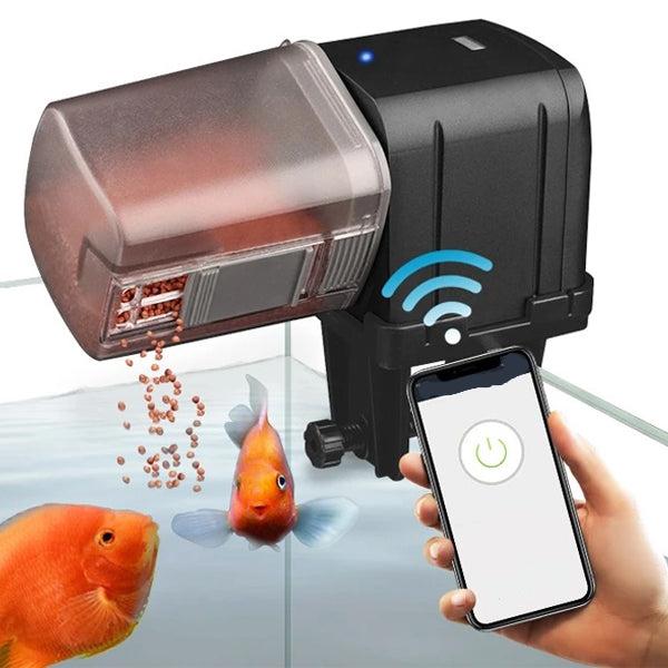 Automatic Aquarium Fish Tank Feeder Timing/Wifi Wireless Smart Phone App Intelligent Speaker Voice Remote Control Fish Feeding